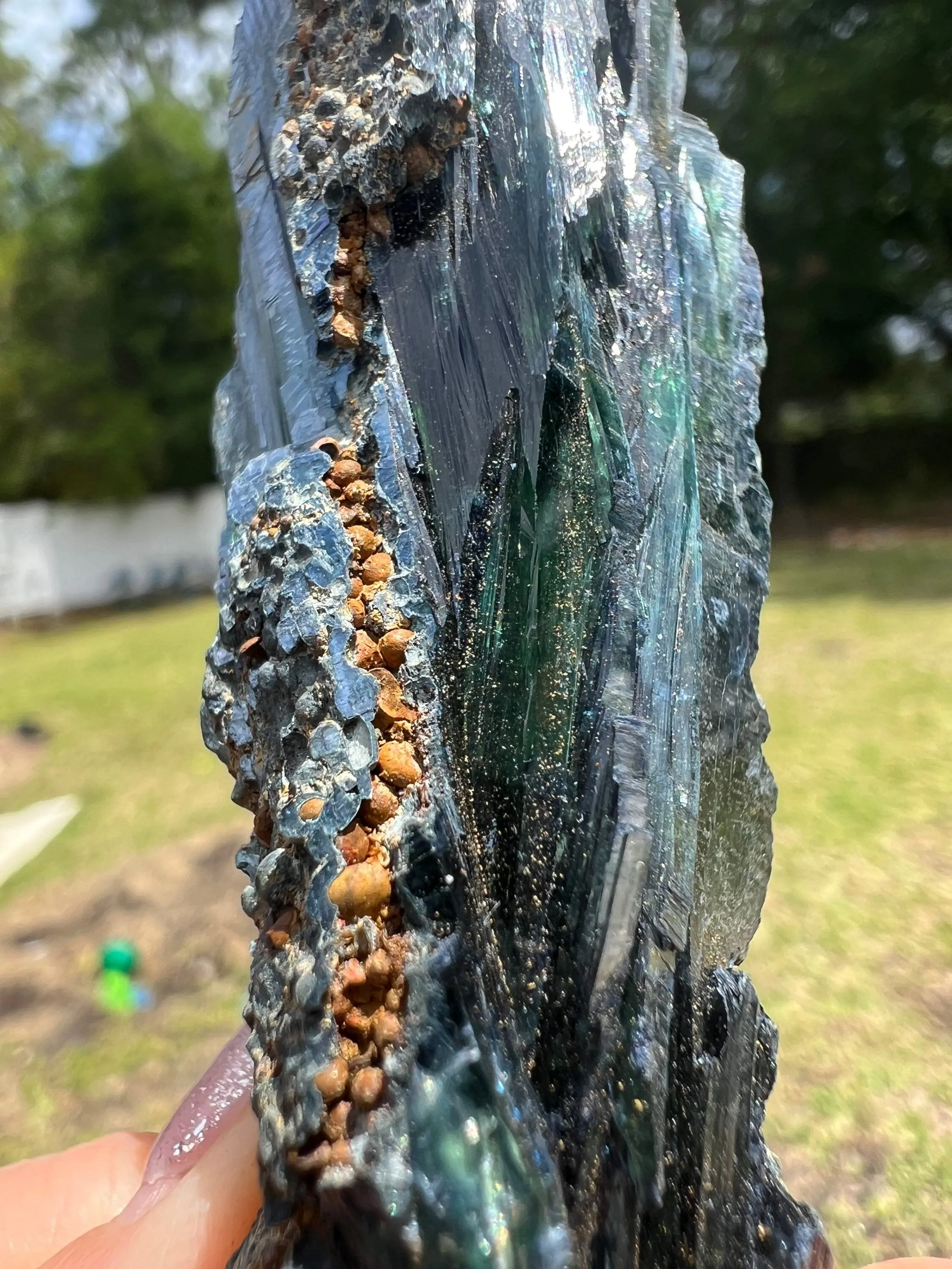 2 natural Vivianite clusters. Total weight 150grams