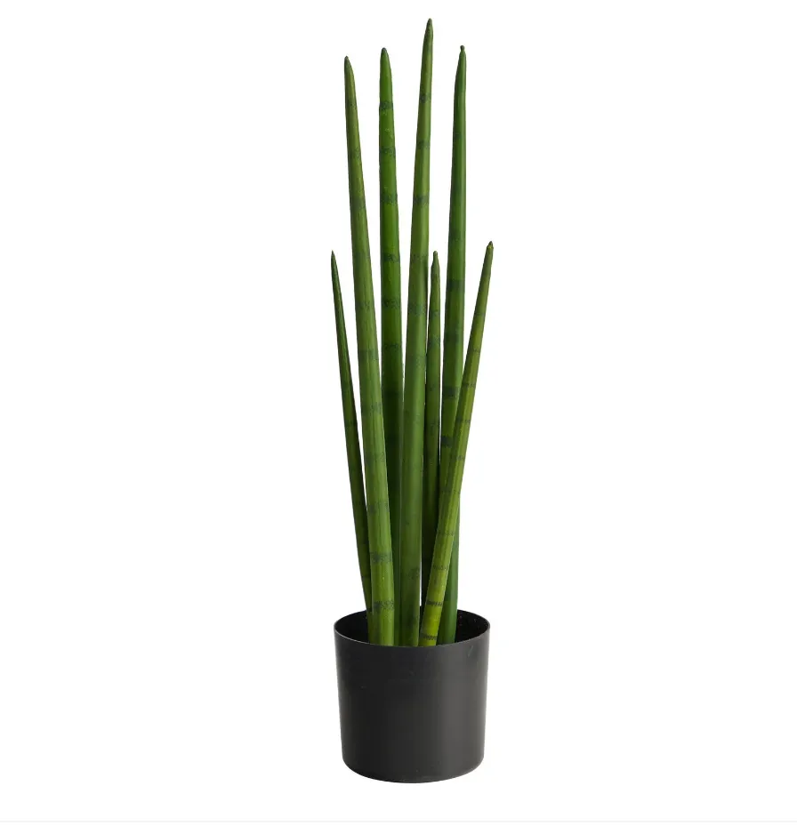 23" Sansevieria Snake Artificial Plant - Low Maintenance, Life-Like & Vibrant Silk Plants For Busy People.