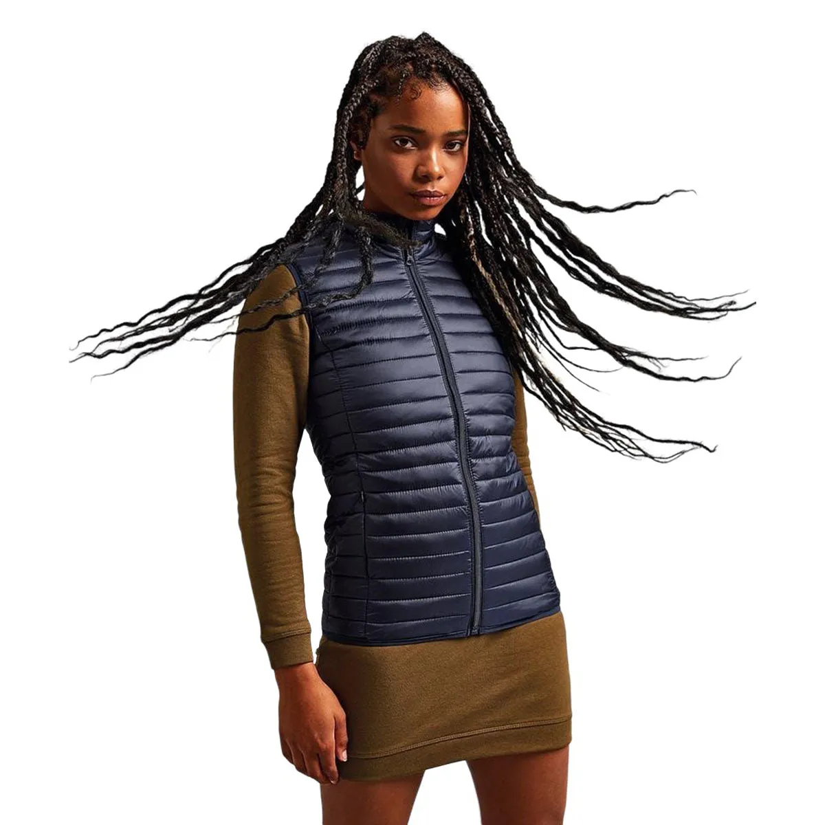 2786 Womens/Ladies Tribe Fineline Padded Gilet/Bodywarmer