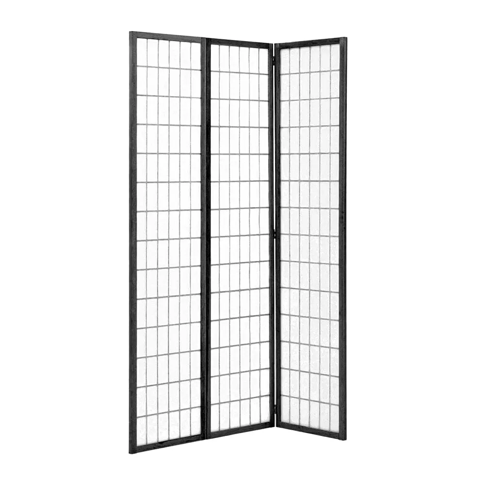 3/4 Panel Solid Wood Folding Room Divider Screen Stylish and Functional Partition