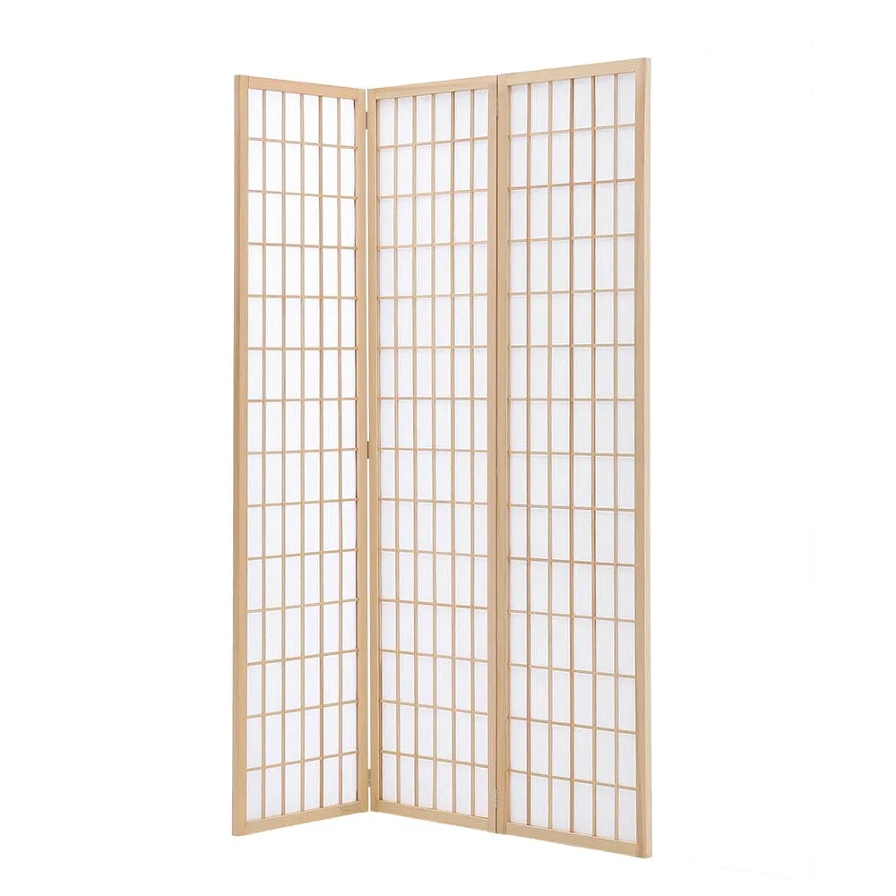 3/4 Panel Solid Wood Folding Room Divider Screen Stylish and Functional Partition