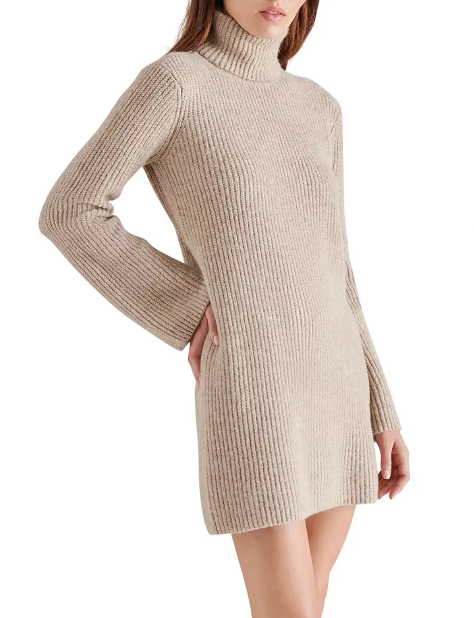 Abbie Sweater Dress, Oatmeal