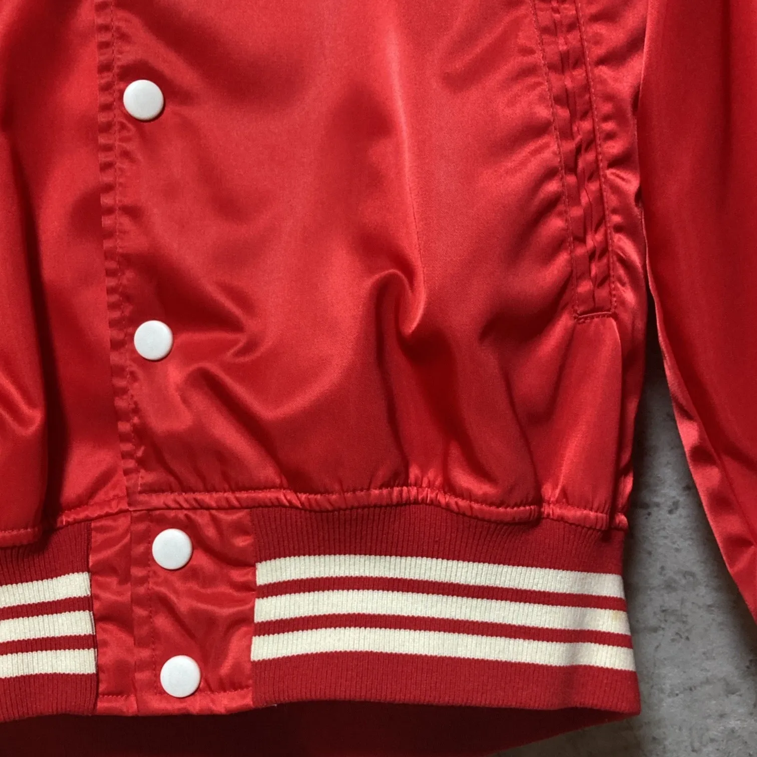 adidas ads230 letterman jacket  red