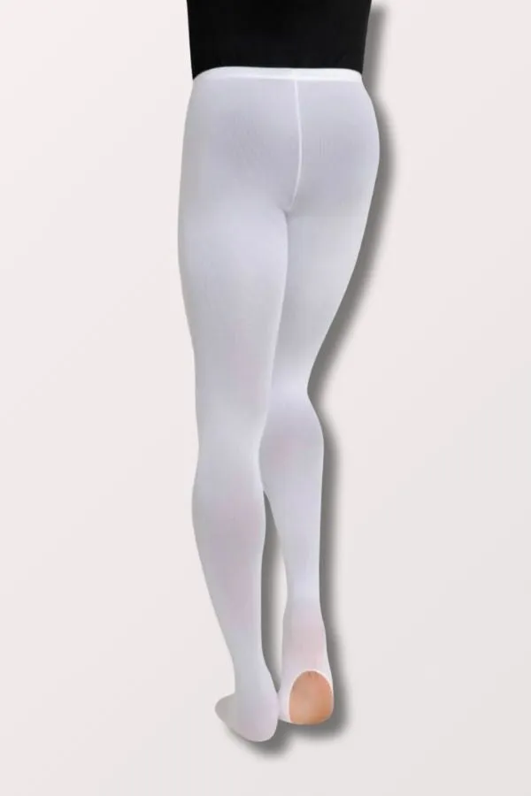 Adult Ultra Soft Elastic Waistband Transition Tights (1816)- White