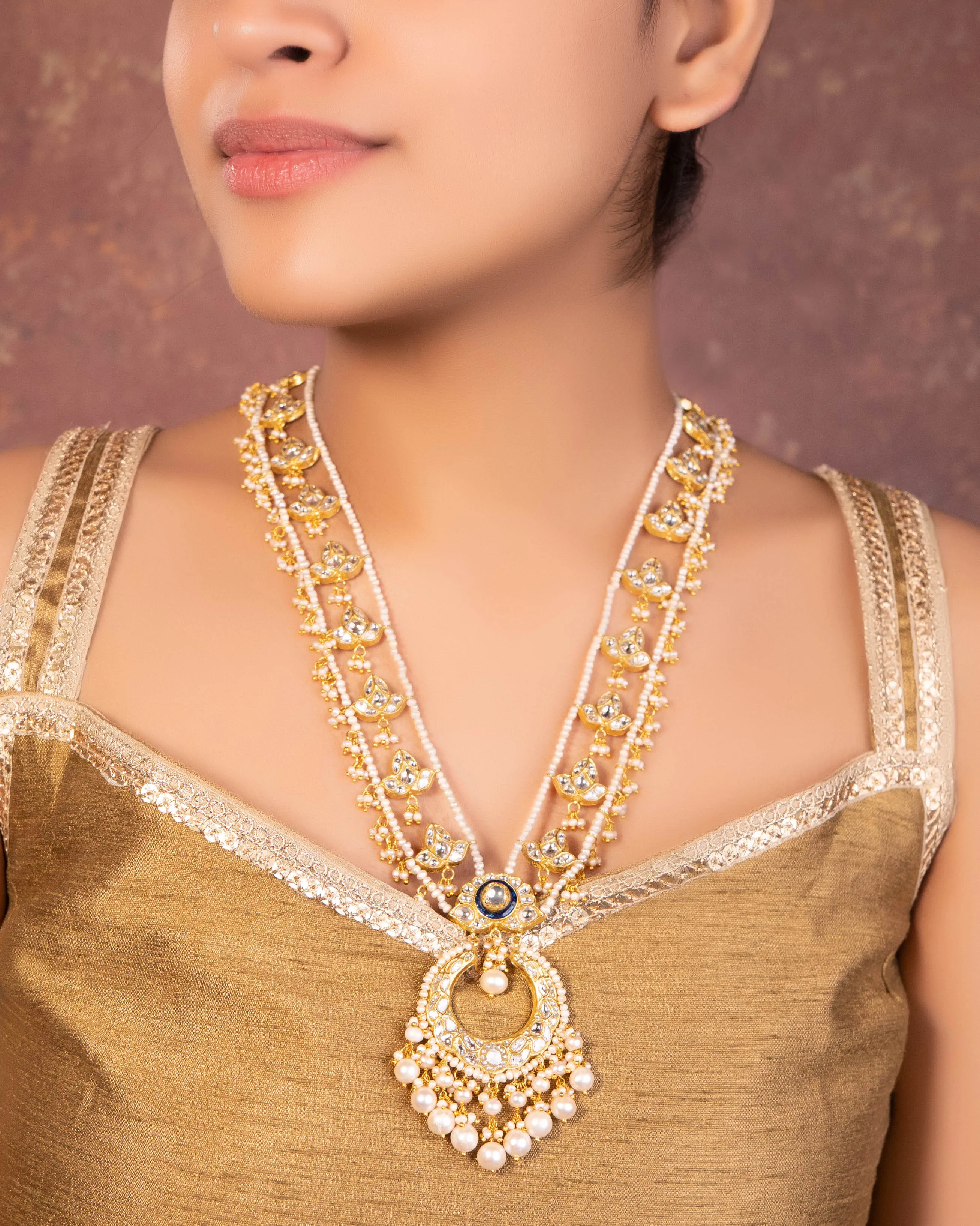 Adyanshi Polki Long Necklace