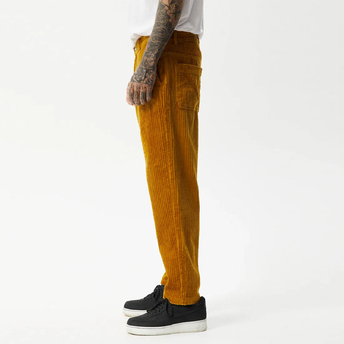 AFENDS Hemp Waterfall Ninety Twos Corduroy Relaxed Pants - Mustard