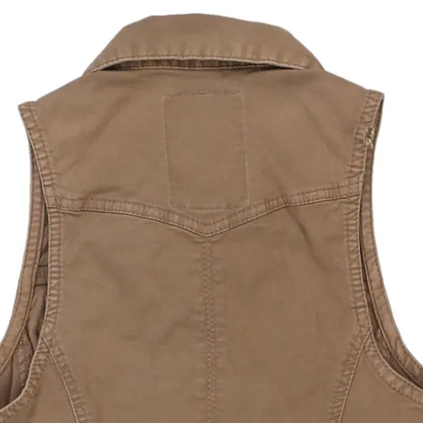 Age 12 Guess Denim Gilet - Small Brown Cotton