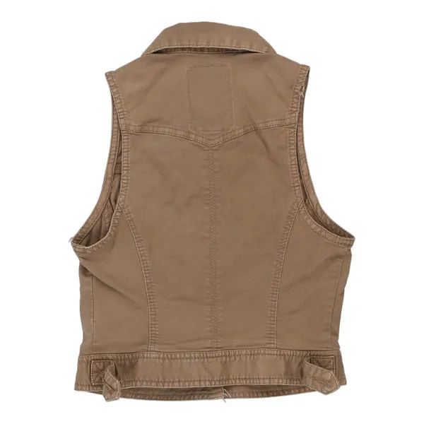 Age 12 Guess Denim Gilet - Small Brown Cotton