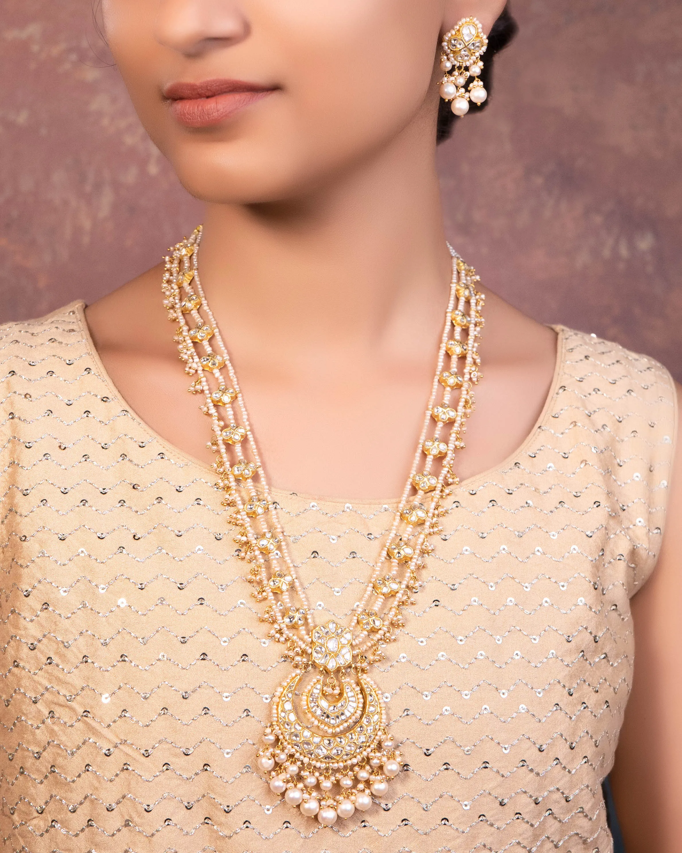 Alifiya Polki Long Necklace