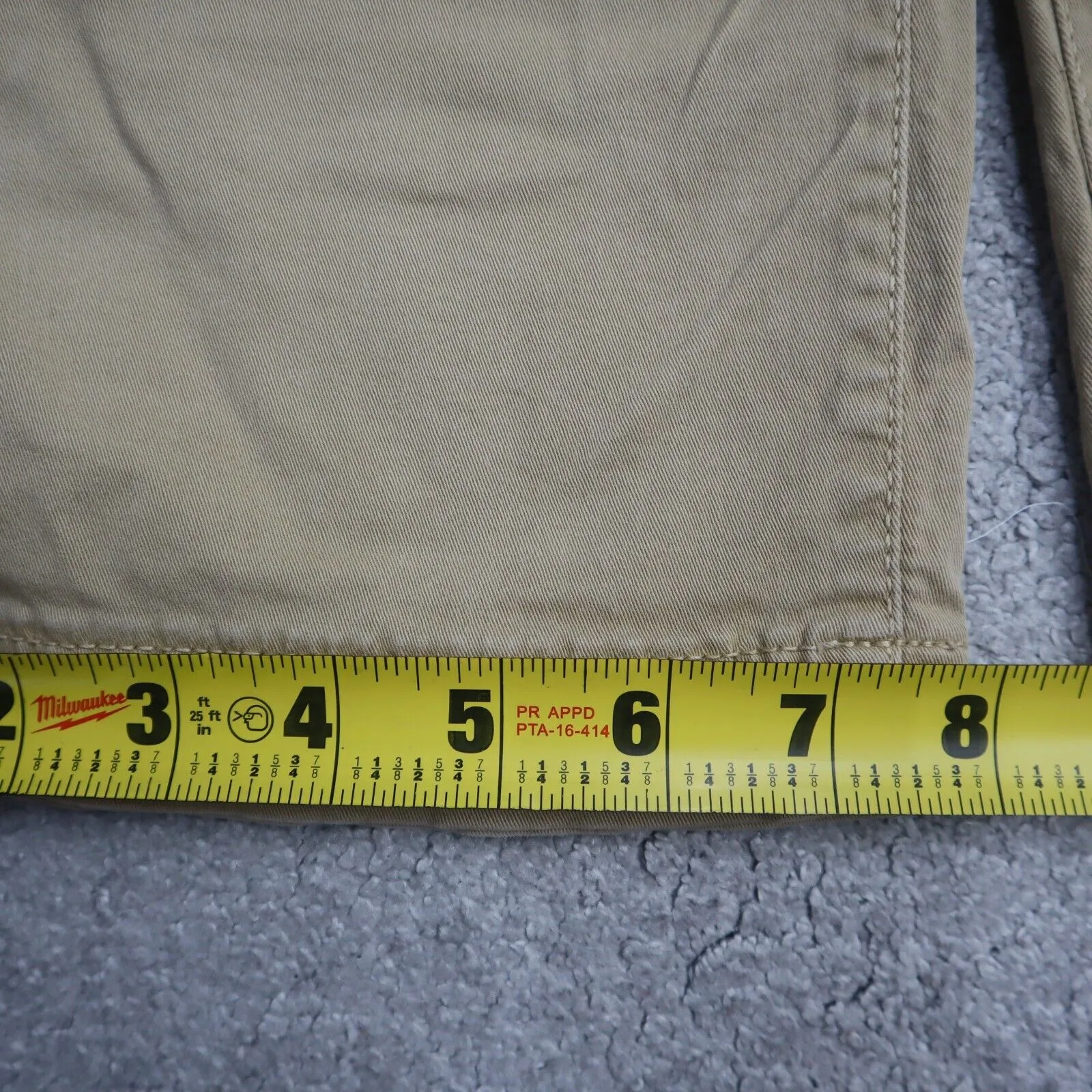 American Eagle Mens Chino Pants Mid Rise Flat Front Cotton Khaki Size W32XL32