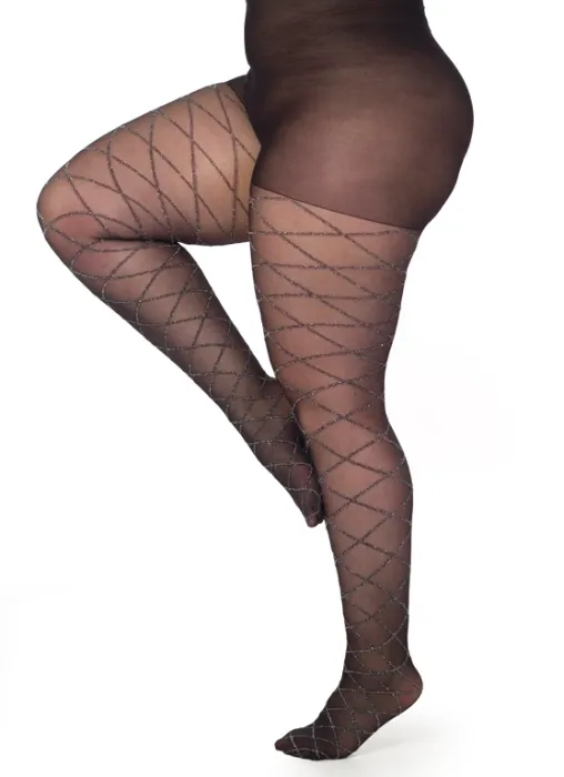 Argyll Glitter Curvy Super Stretch Tights