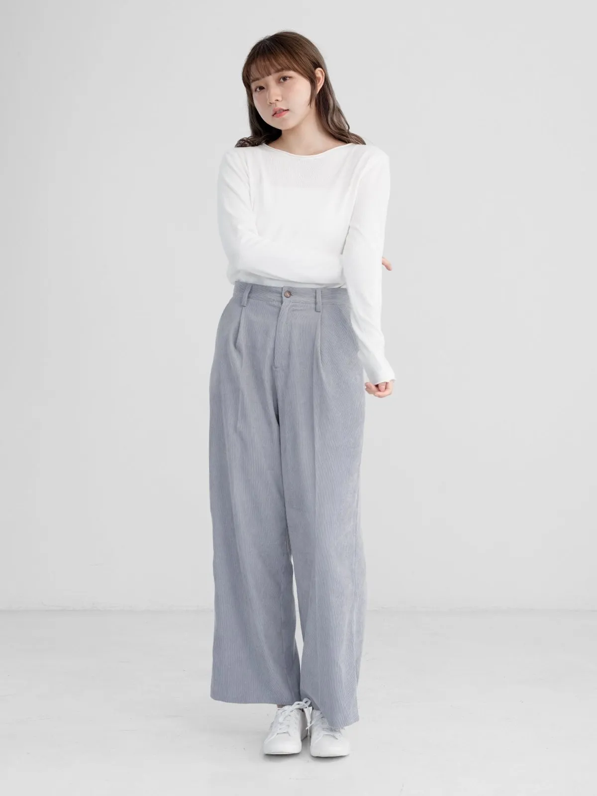 Arya Corduroy Straight Leg Pants*