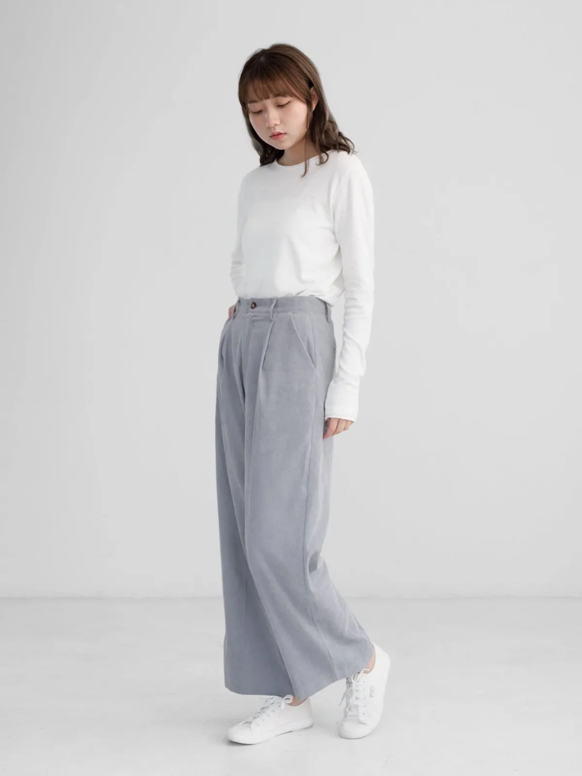 Arya Corduroy Straight Leg Pants*