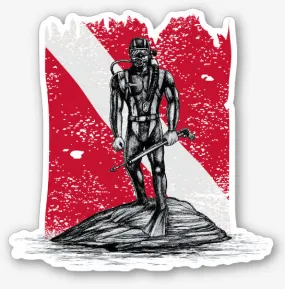 Bold Diver Sticker