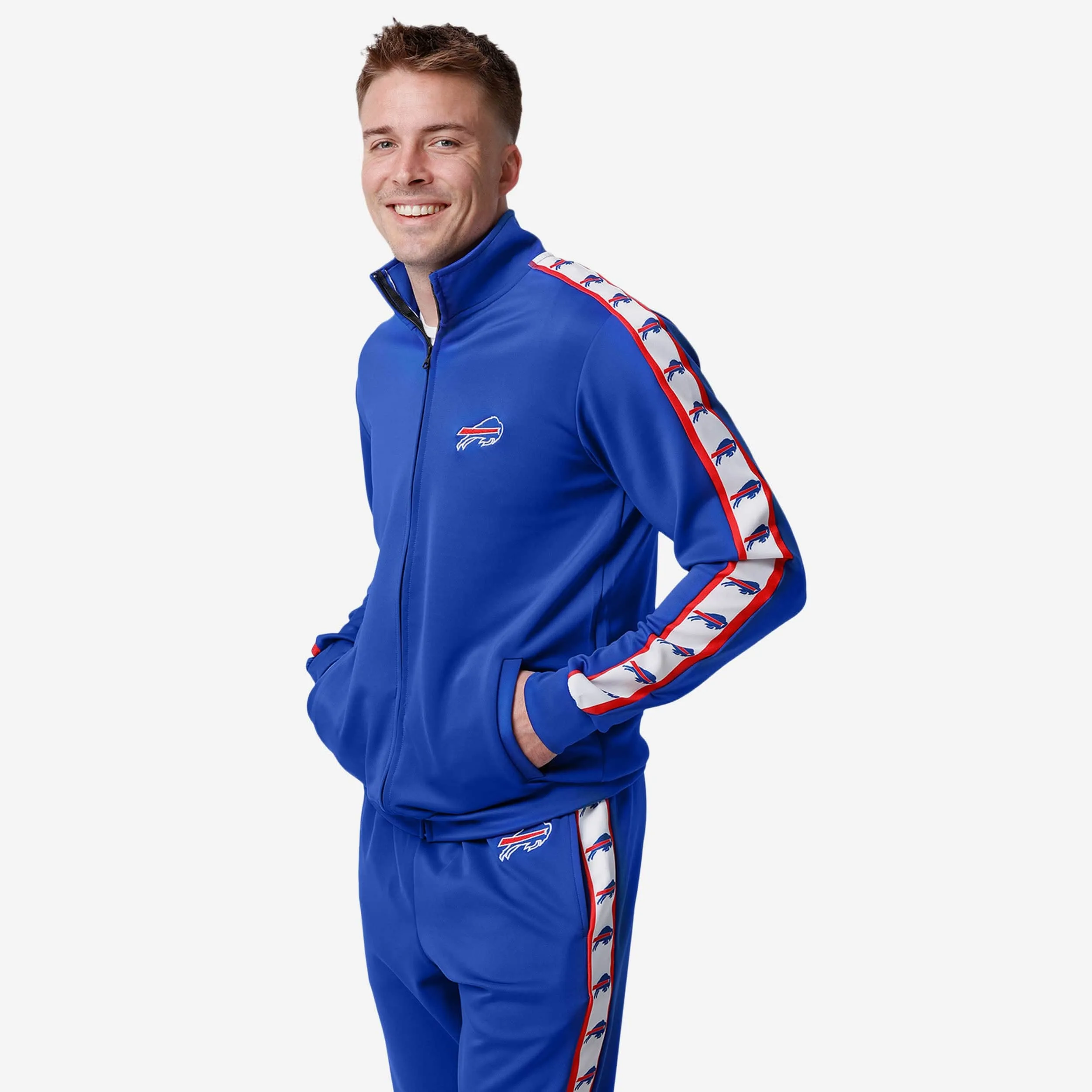 Buffalo Bills Stripe Logo Track Jacket