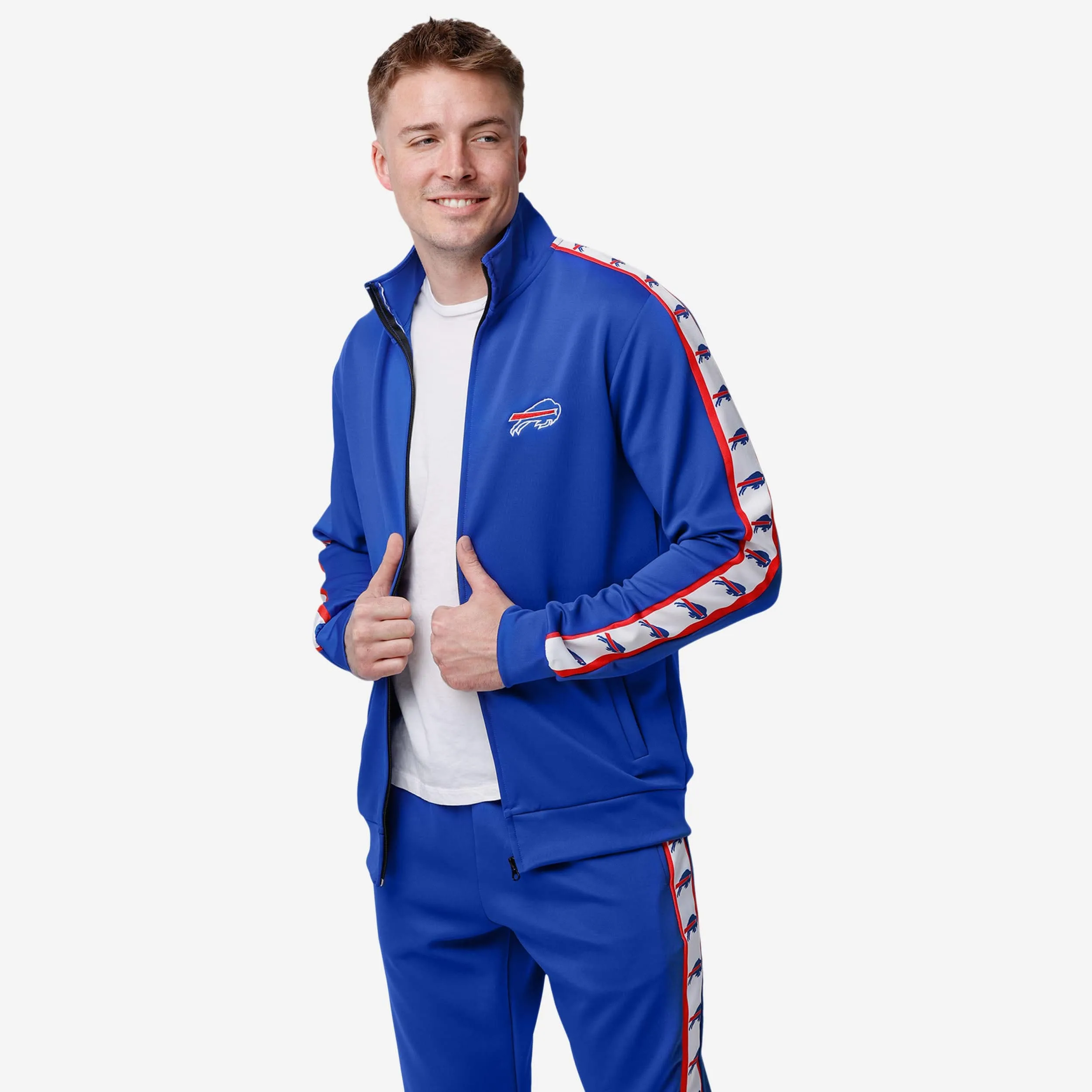 Buffalo Bills Stripe Logo Track Jacket