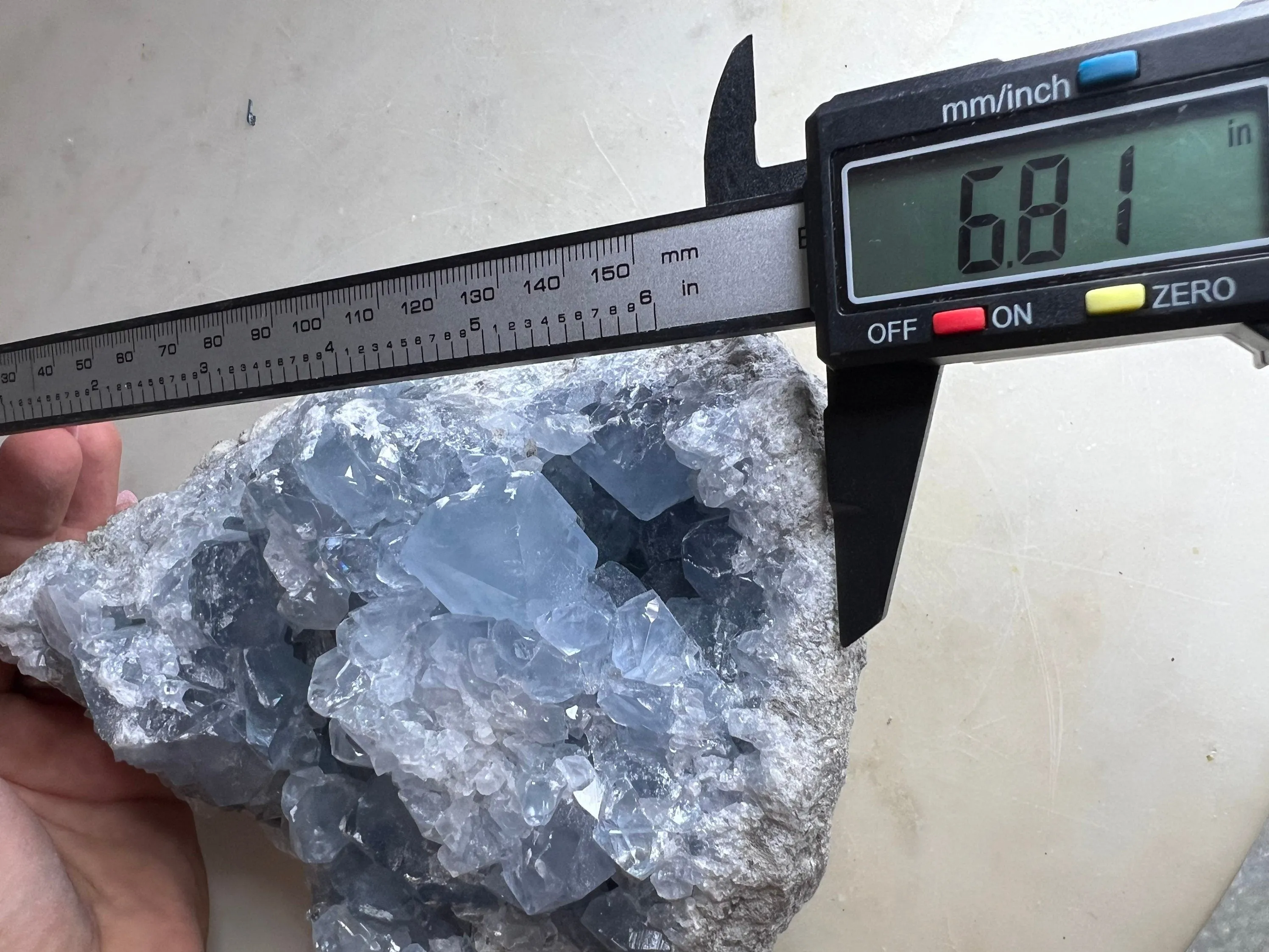 Celestite 5 pounds 14oz