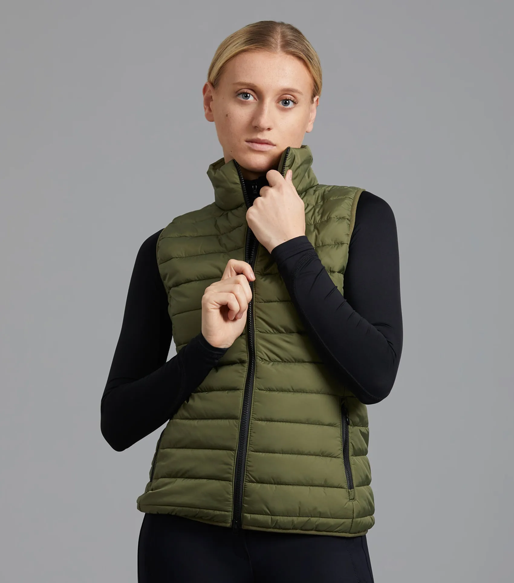 Dante Ladies Riding Gilet Olive