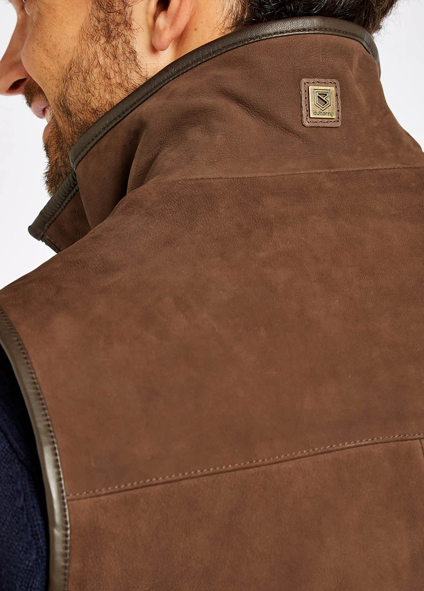 Dunhill Leather Gilet - Walnut