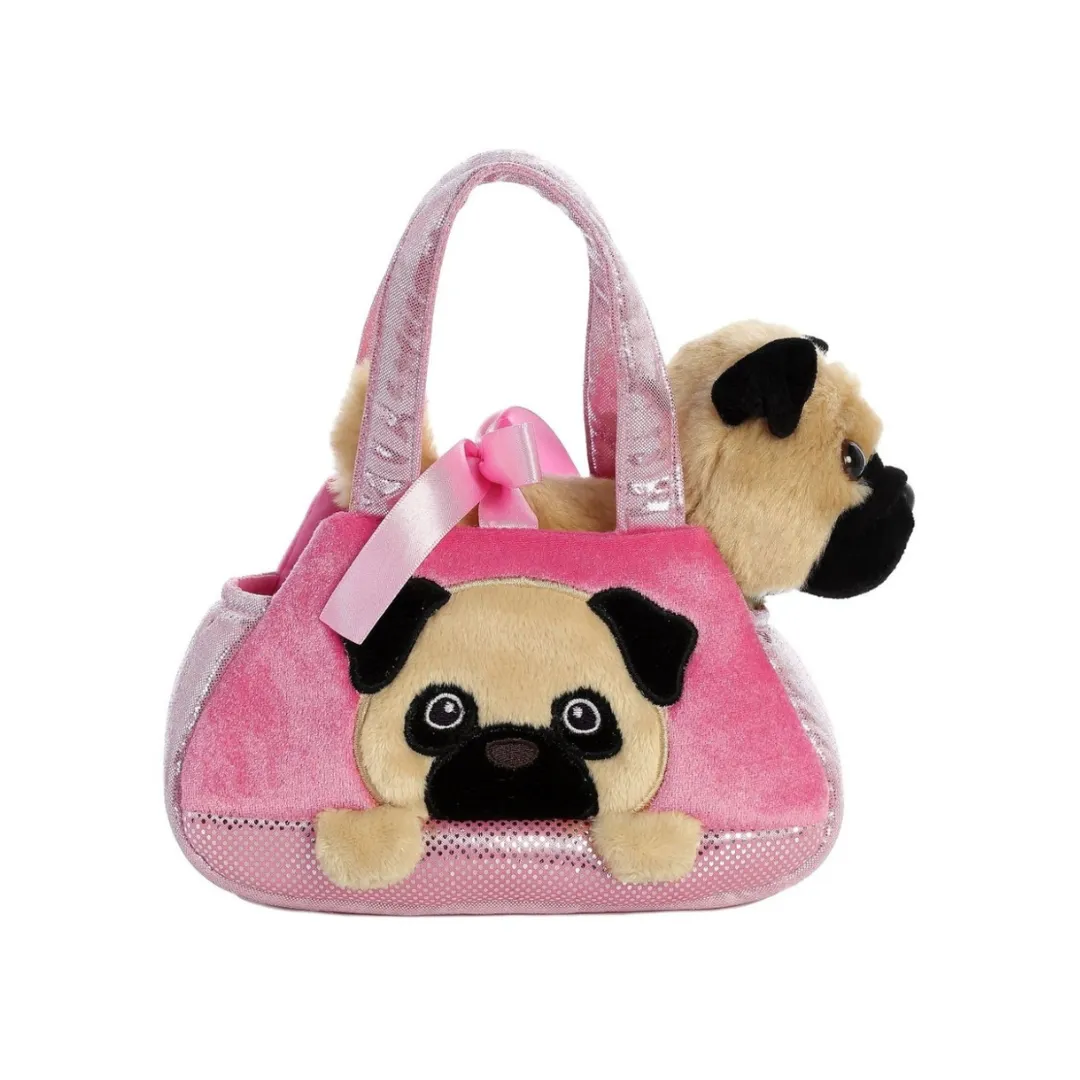 Fancy Pals - Pug in Pink Pug Bag