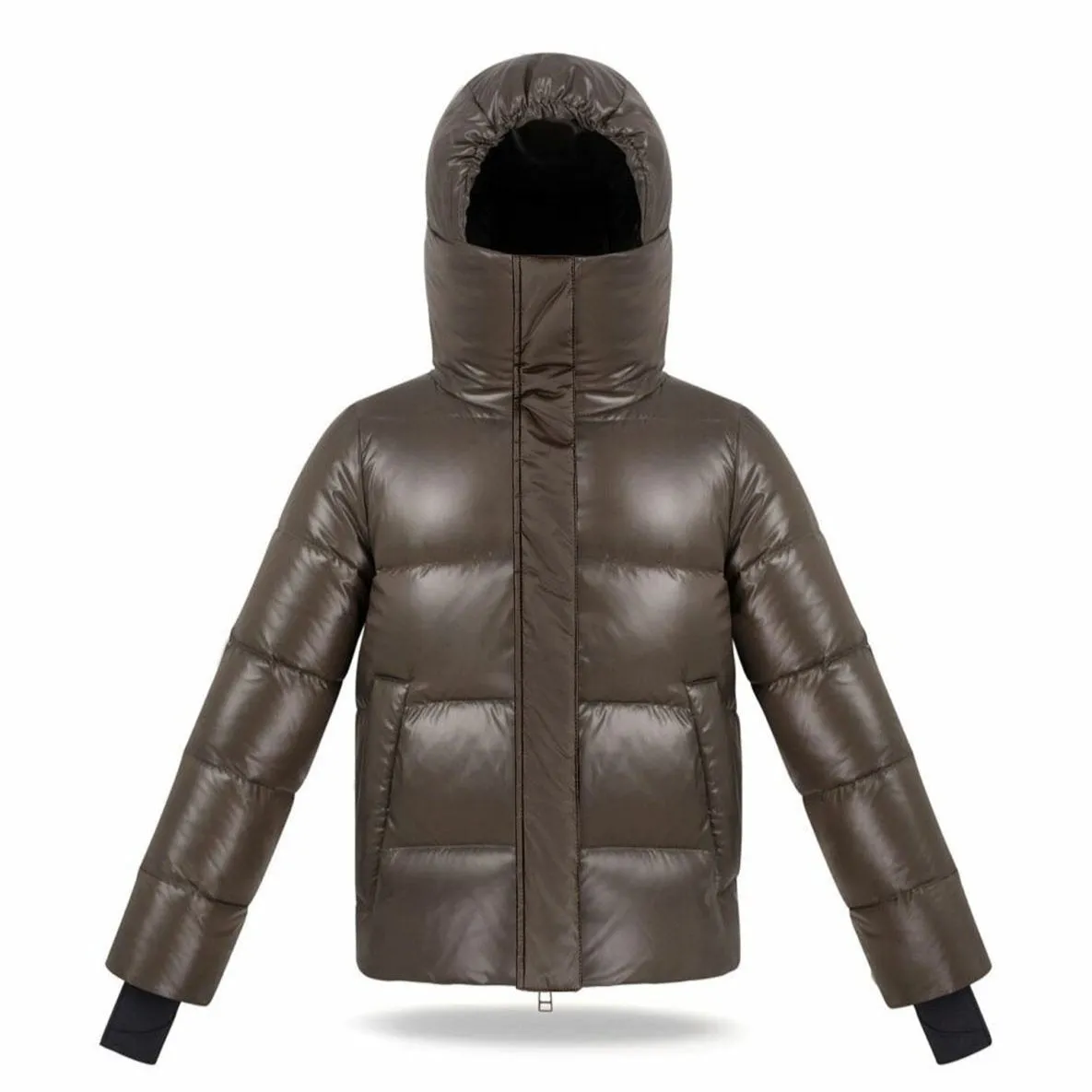 Fluff Kids High Chin Guard Jacket - Marron Glace