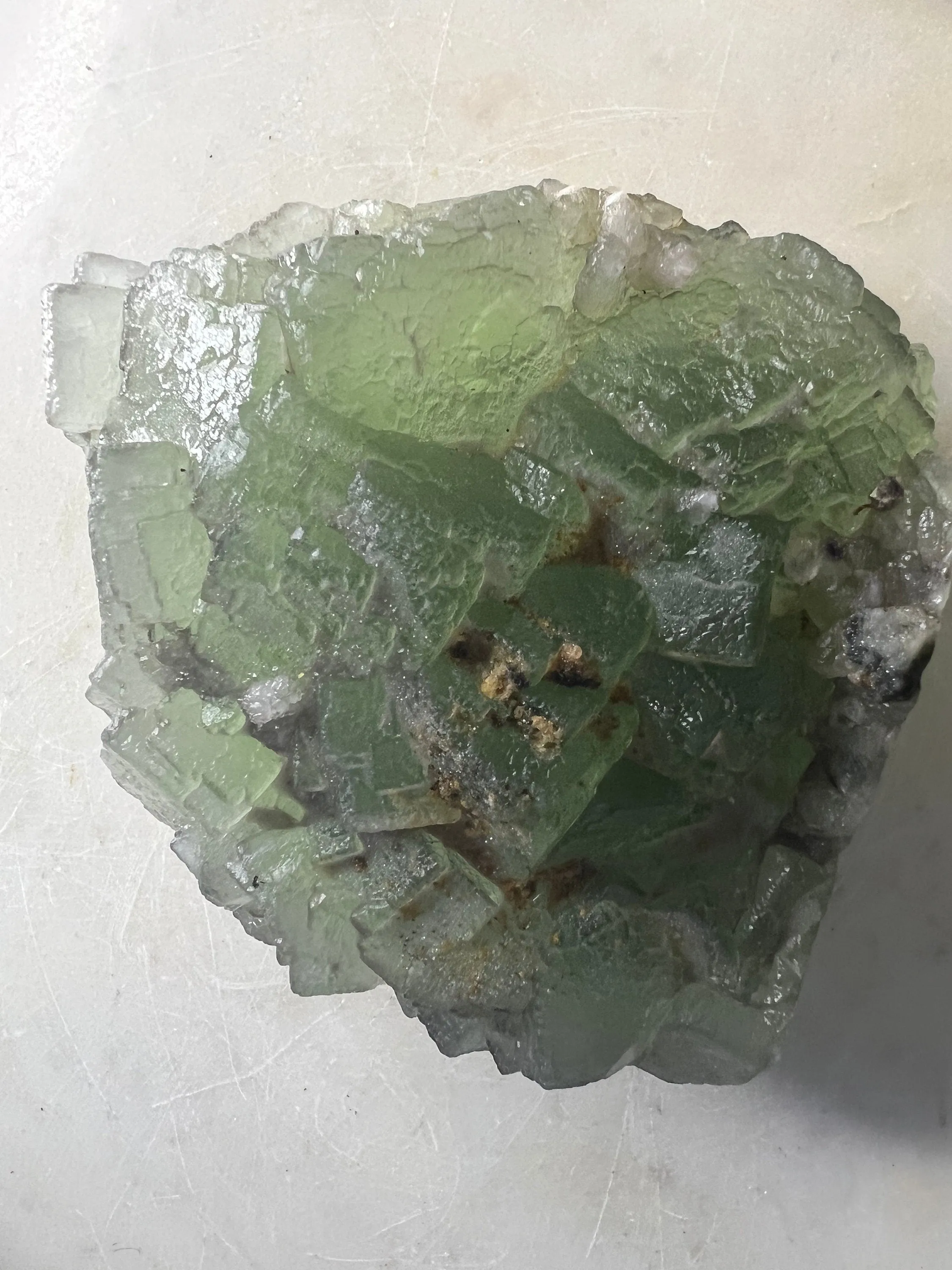 Green cube fluorite 2pounds 12oz