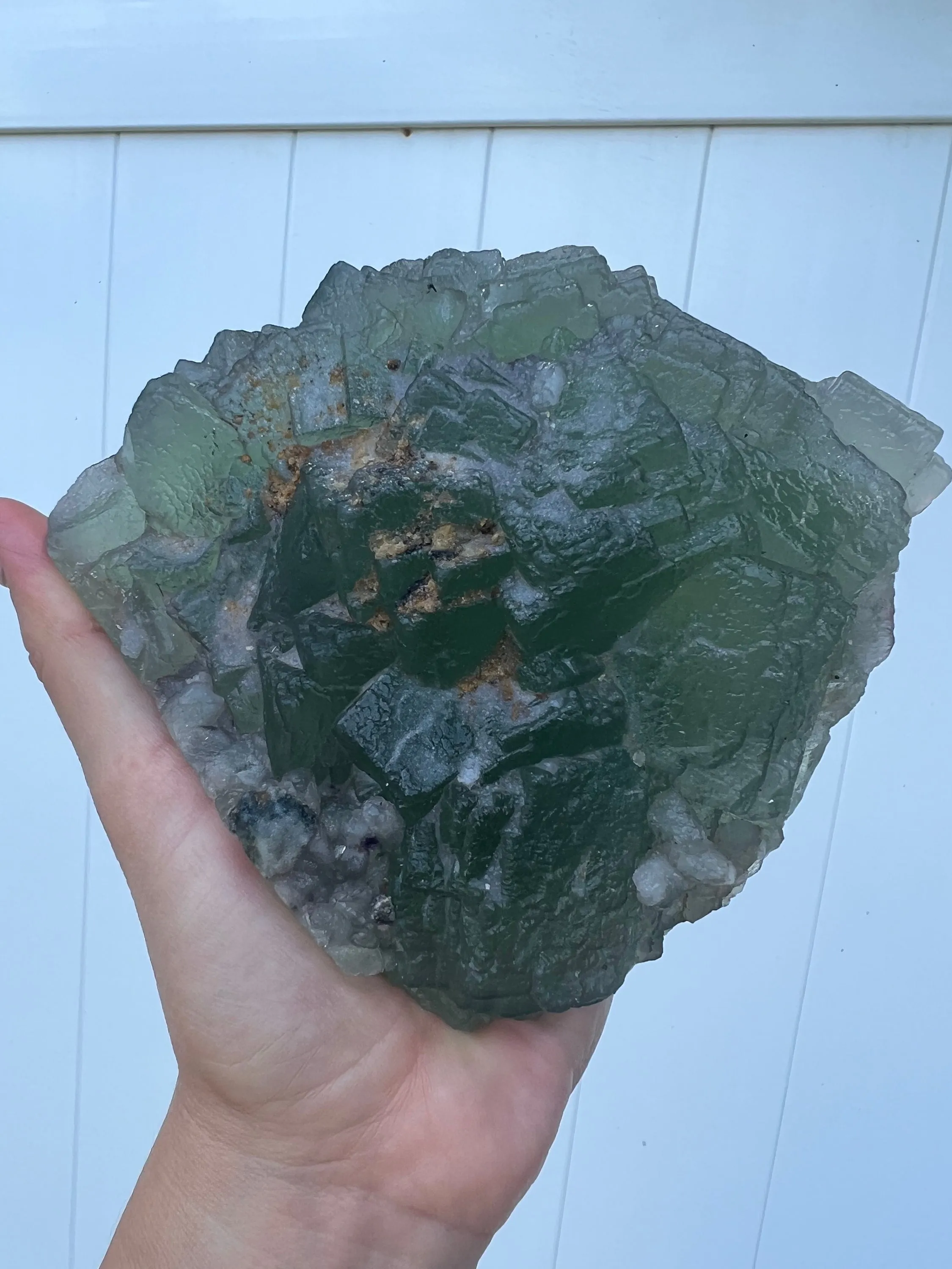 Green cube fluorite 2pounds 12oz