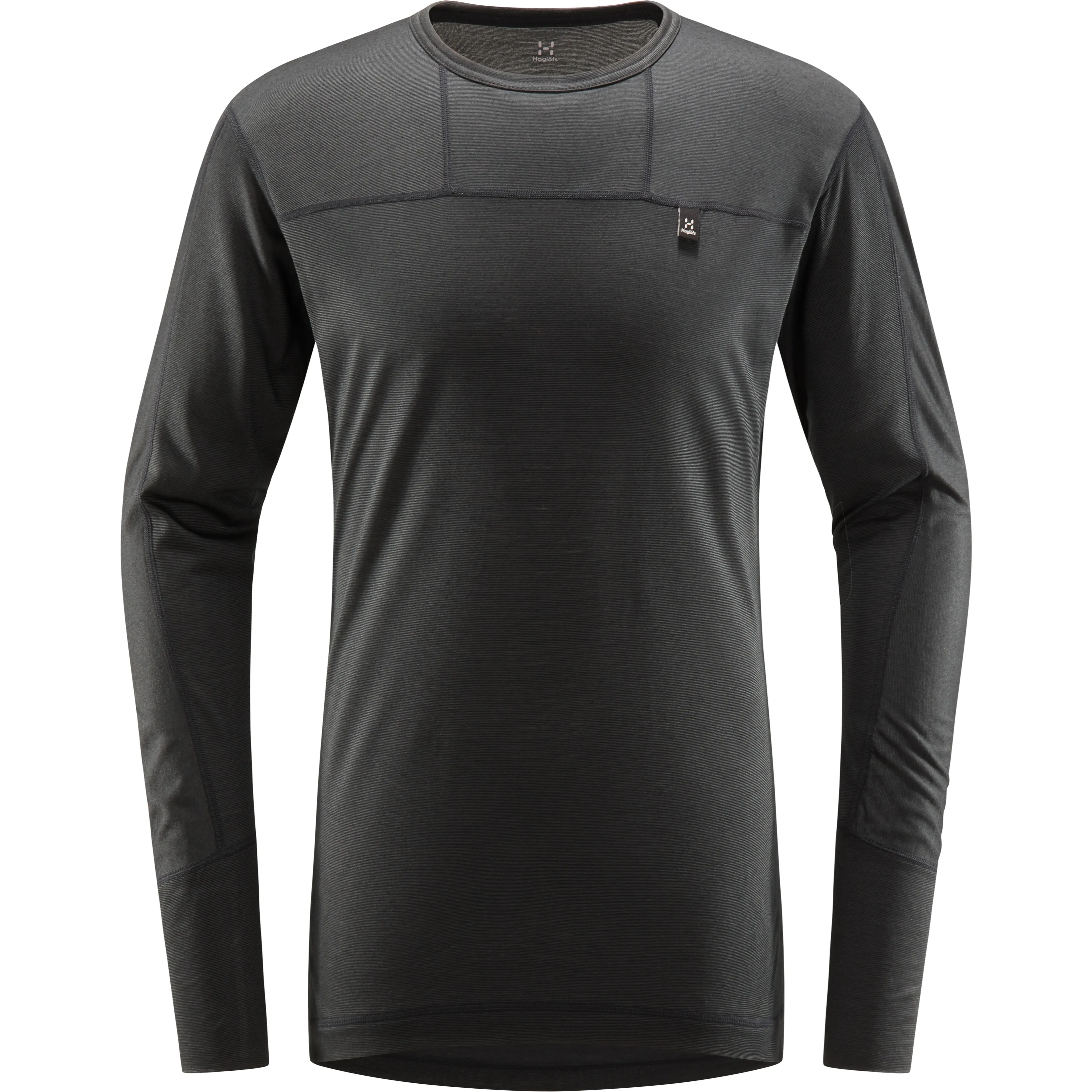 Haglöfs Natural Blend Tech Crew Neck Men True Black | Buy Haglöfs Natural Blend Tech Crew Neck Men True Black here | Outnorth