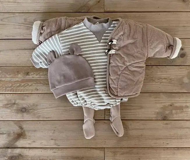 Half Turtleneck Romper - Mocha