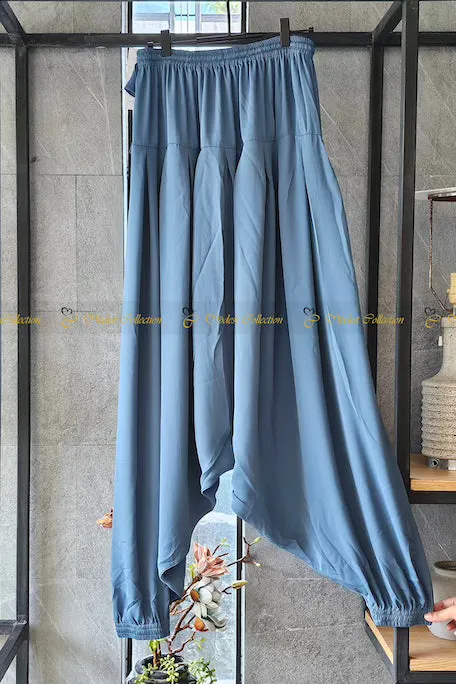 Harem Pants Stone Blue