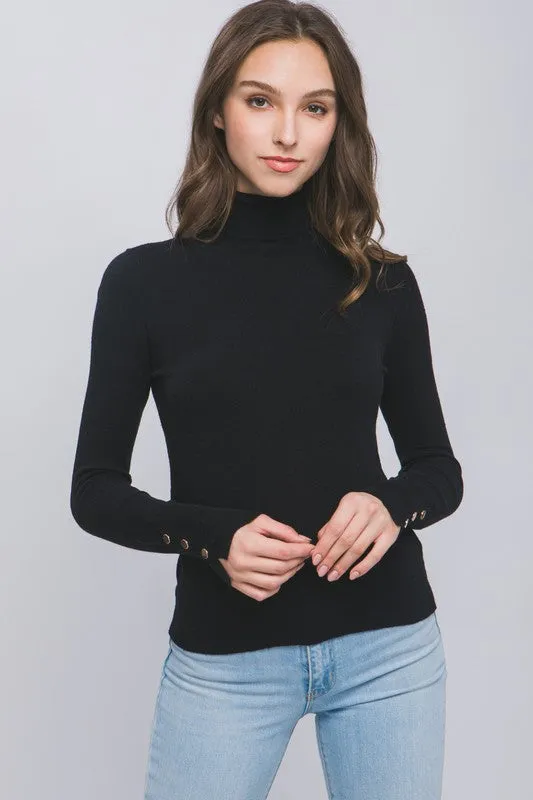 High Neck Long Sleeve Top