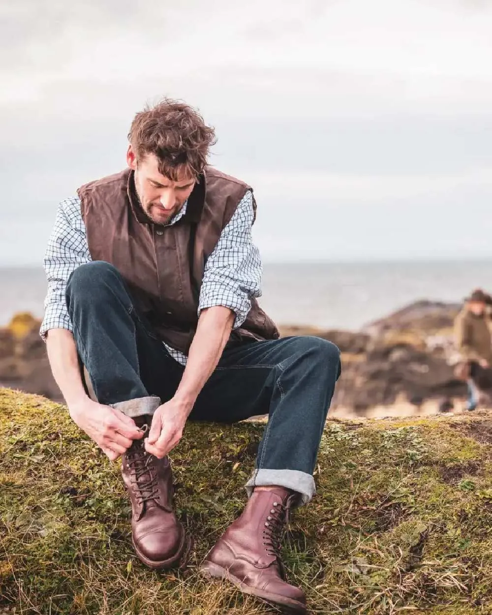 Hoggs of Fife Lomond II Leather Waistcoat