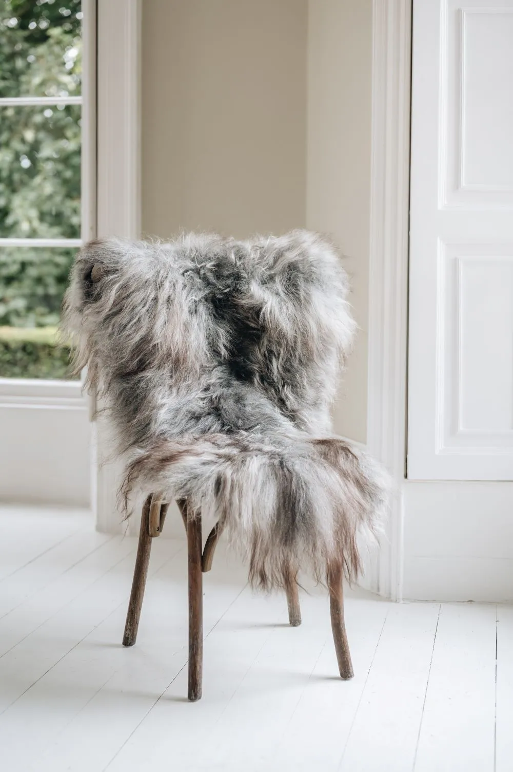 Icelandic Sheepskin Rug  Natural Grey