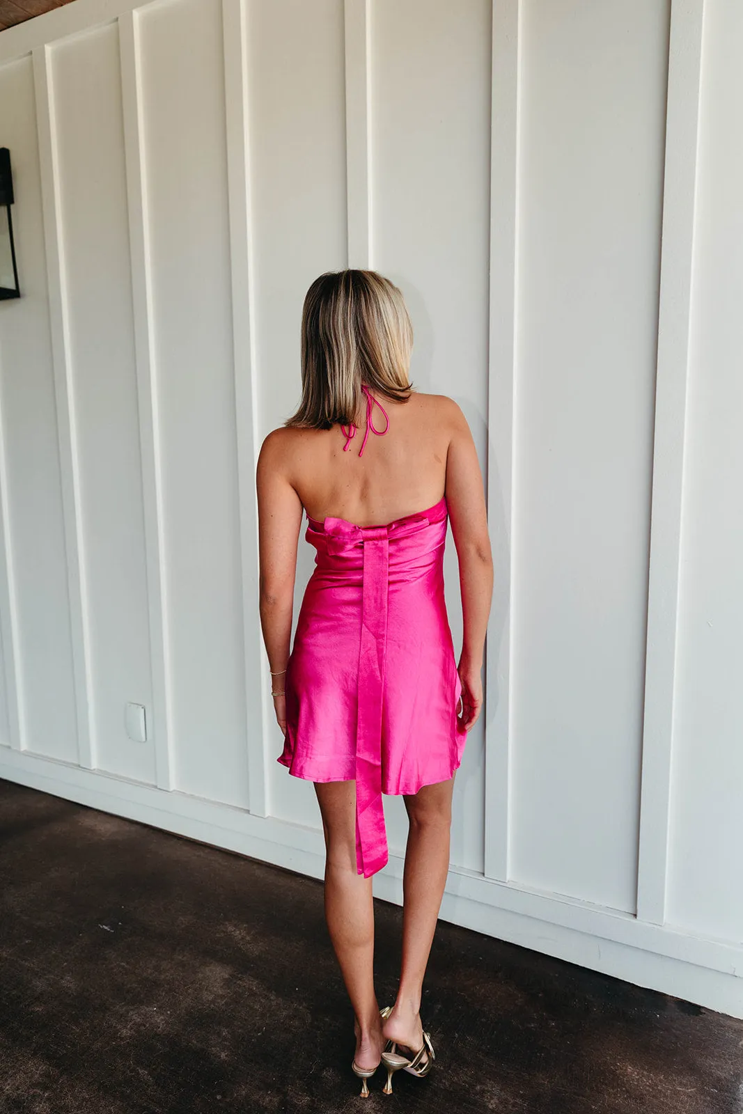 In No Rush Mini Dress - Fuchsia