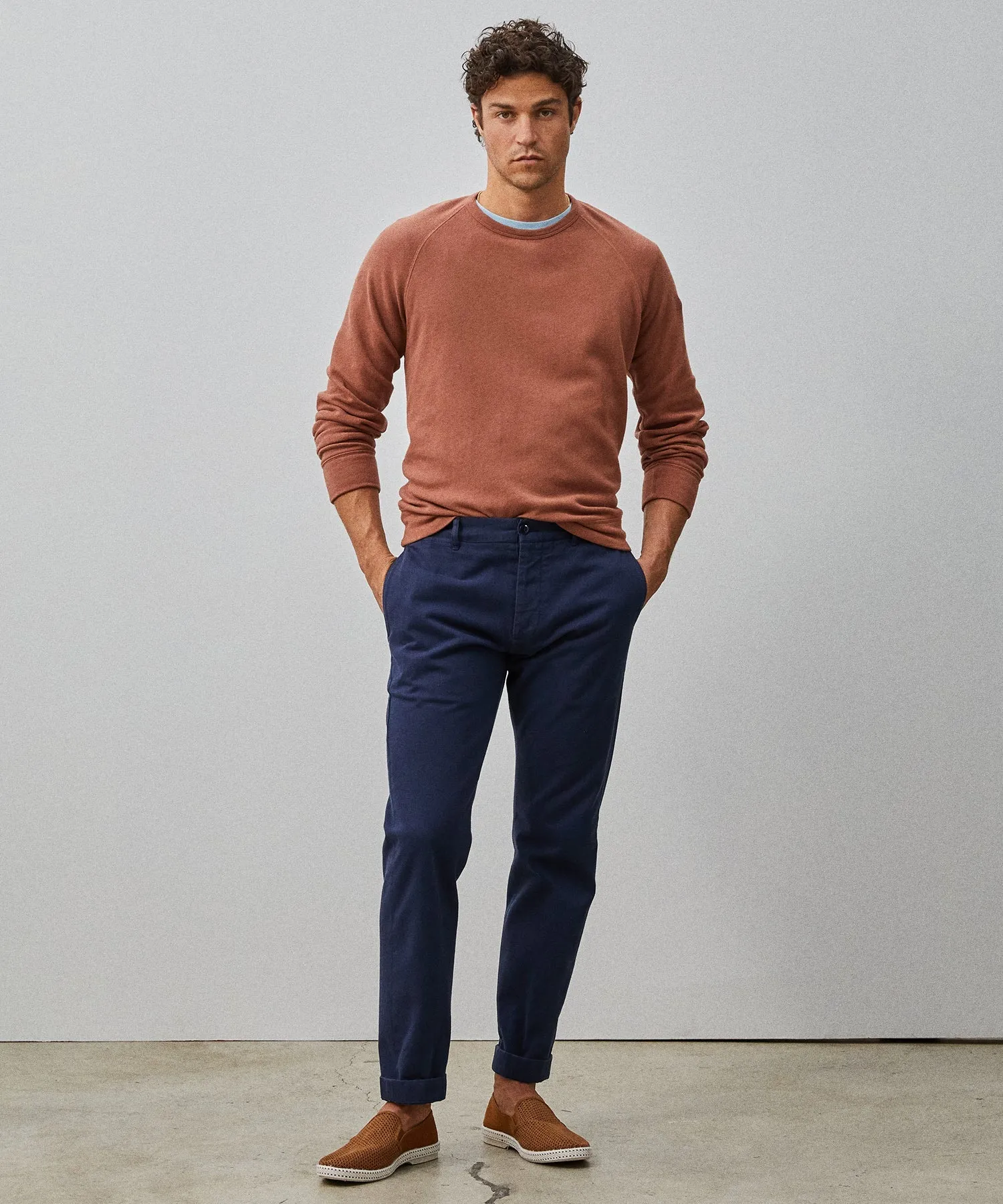 Japanese Selvedge Chino Pant in Navy