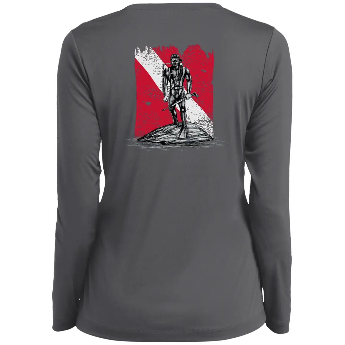 Ladies Long Sleeve Performance Vneck Tee