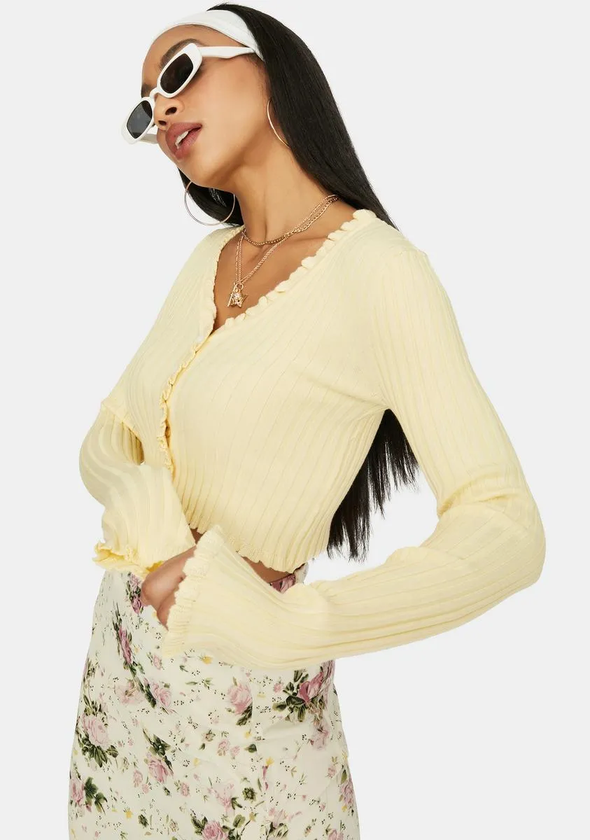 Lemonade Clique On Speed Dial Cropped Sweater