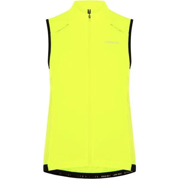 Madison Stellar Reflective windproof women's gilet; hi-viz yellow - size 12