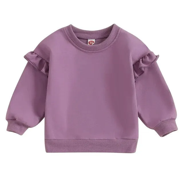 MAJA Ruffle Sweatshirt