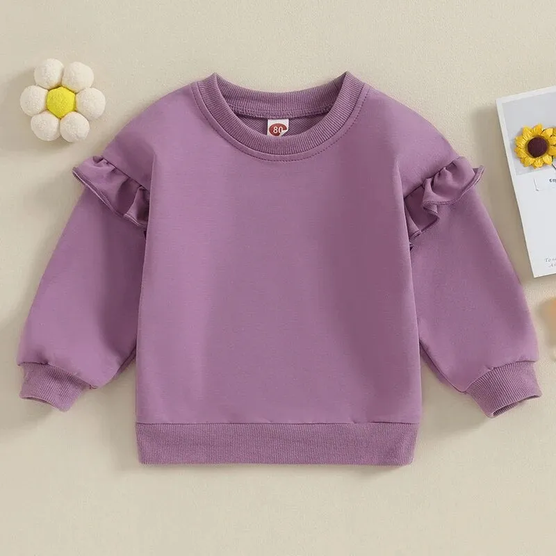 MAJA Ruffle Sweatshirt