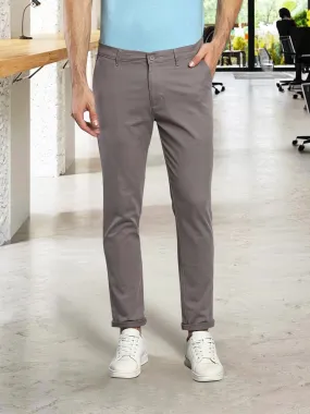 Men's Tapered Fit Cotton Chinos (Graphite Grey)