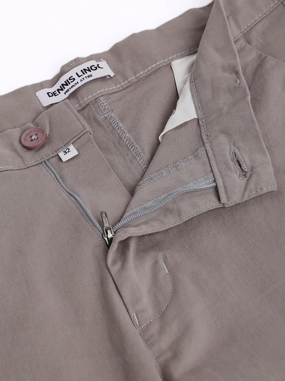 Men's Tapered Fit Cotton Chinos (Graphite Grey)