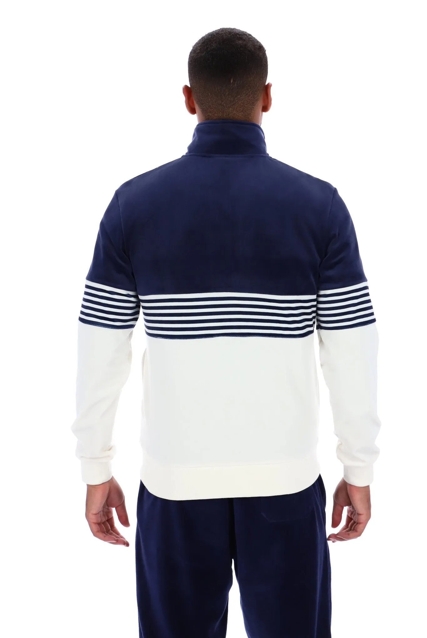 Merrick Stripe Velour Track Jacket