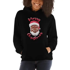 Merry Christmas (Black Santa Claus) Hooded Sweatshirt