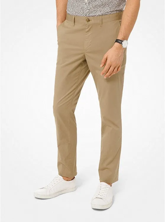 MICHAEL KORS MENS Slim-Fit Washed Poplin Chinos