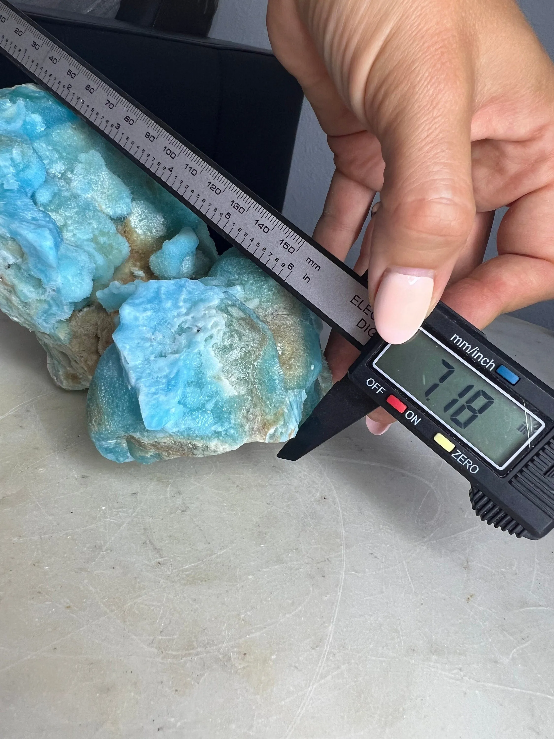 Natural raw Aragonite from Afghanistan 3 pounds and 7 inch long.