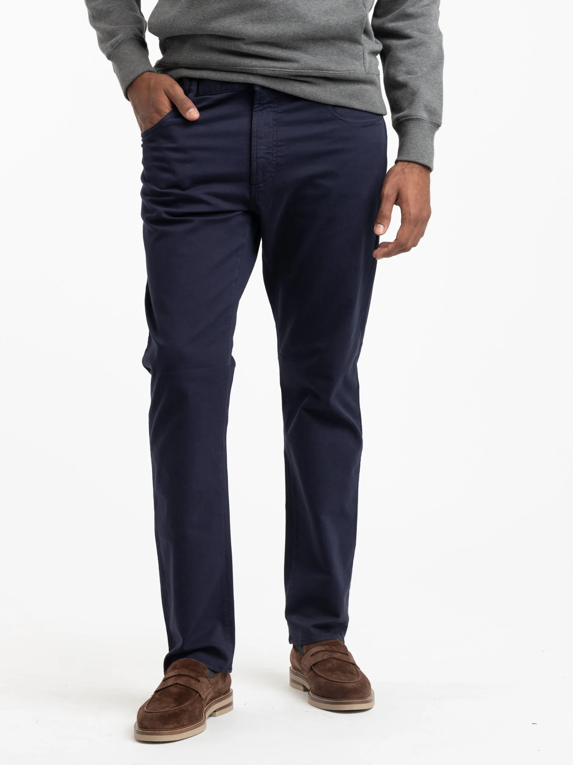 Navy Straight Fit Chino Pants