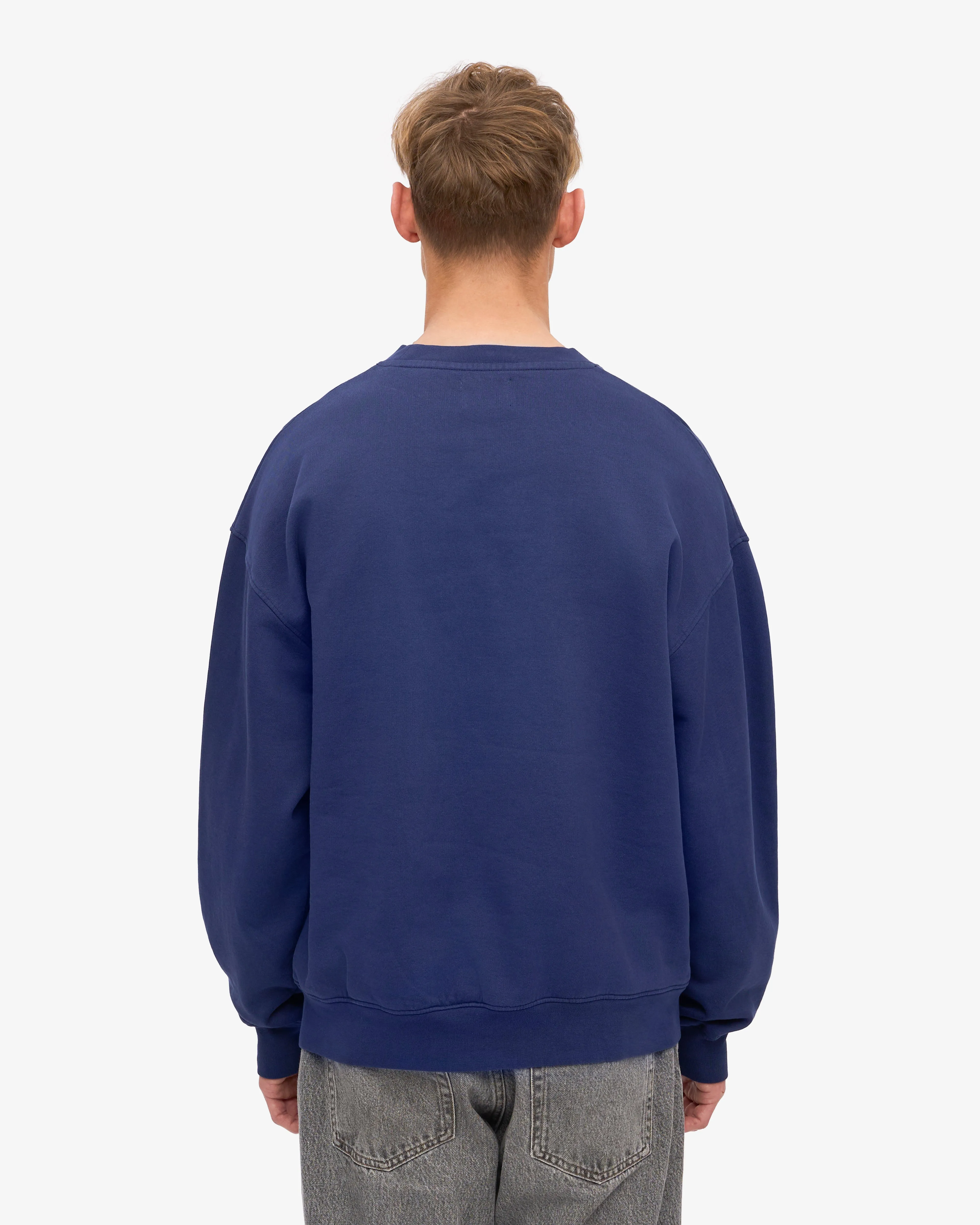 Organic Oversized Crew - Marine Blue