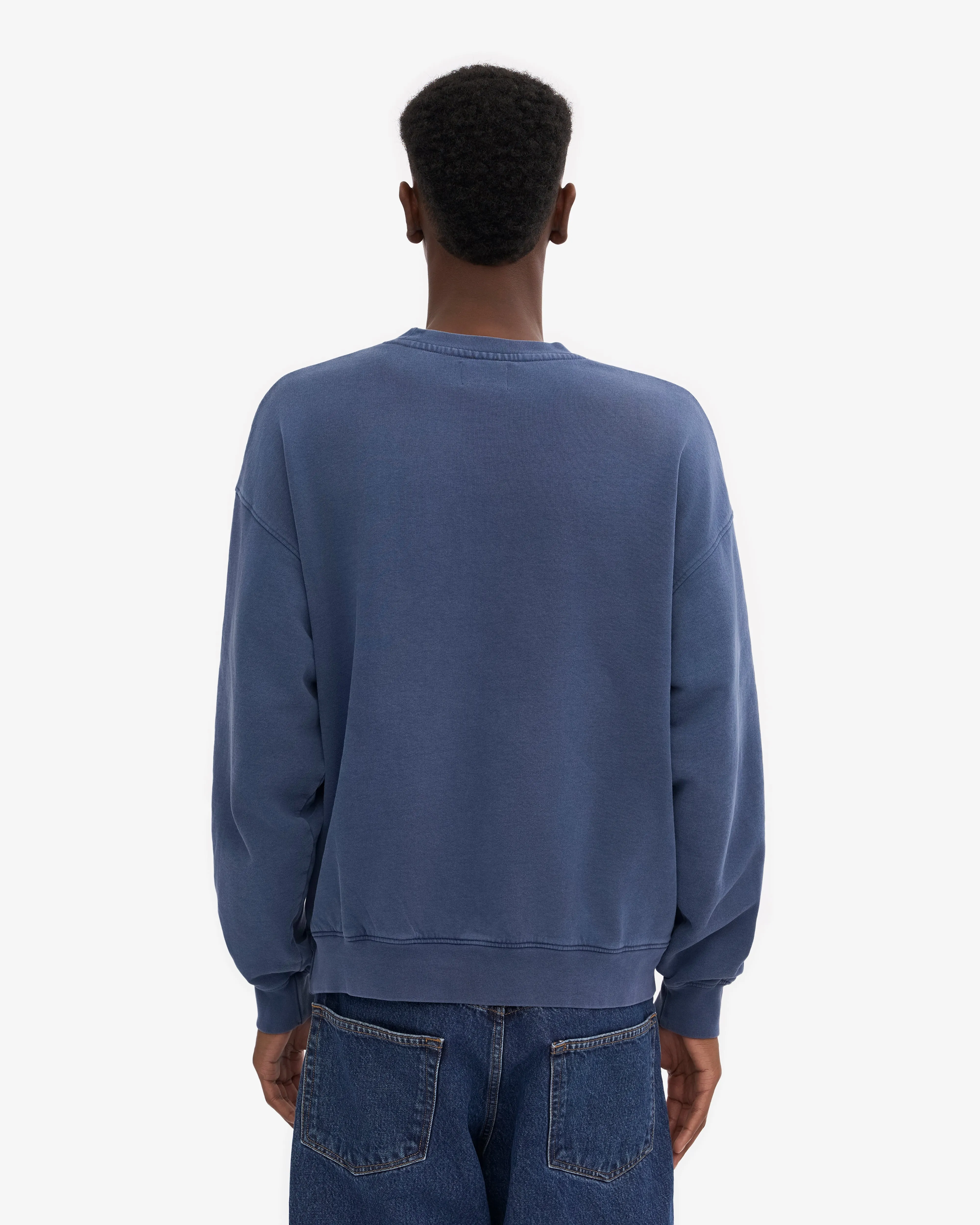 Organic Oversized Crew - Neptune Blue