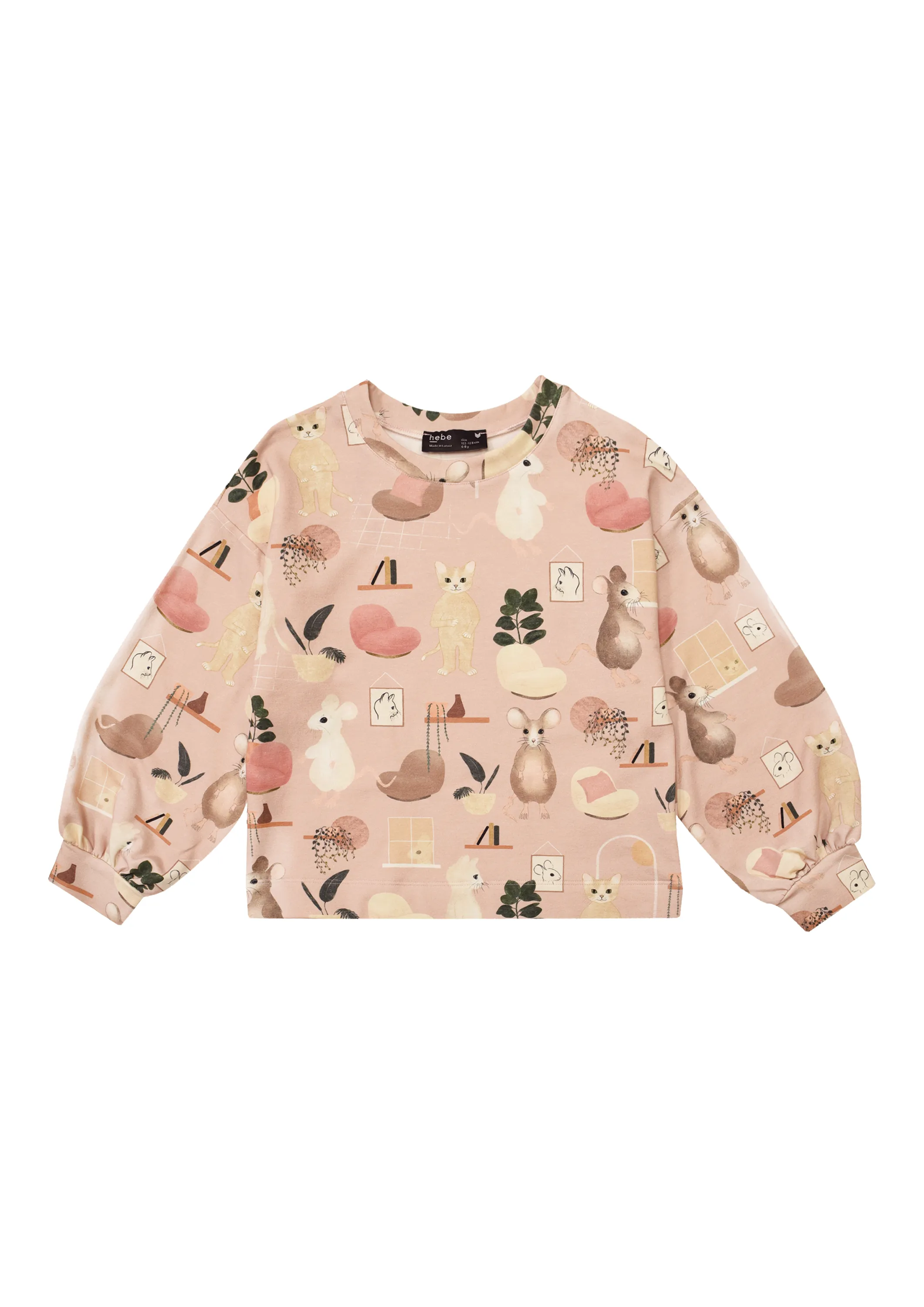 Pink Sweet Home Print Sweater